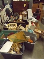 Large Lot of Misc. Craft Items -- Totes Included