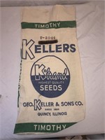 Kellers Seed Timothy Seed Sack