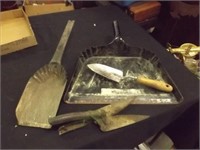 Misc Lot -- Lg. Metal Dust Pan, Shears, Sm. Shovel