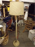 Vintage Floor Lamp - 62" Tall -- Has Nice Shade