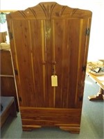 Antique Cedar Wardrobe w/ Key