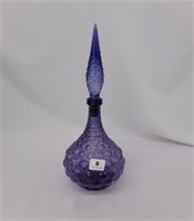 Mid Century Purple Glass Decanter