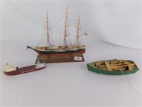 Three Wooden Boats