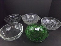 Press Glass Bowls