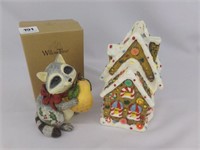 Gingerbread House & Willow Tree Raccoon