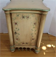 Vintage Painted Decorative Table w/Metal Tassels &
