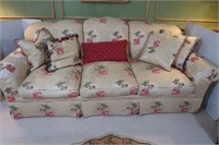 Denham-Vitalie Rolled Arm Sofa w/Matching Pillows