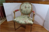 Vintage Victorian Balloon Back Parlor Chair