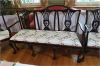 Antique Settee w/2 Arm Chairs & 2 Side Chairs