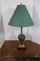 Brass & Marble Desk Lamp-27"H