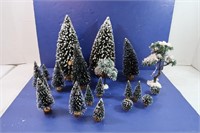 Flocked Christmas Trees-many sizes