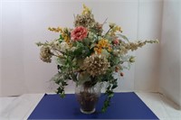 Vase w/Large Flower Arrangement-27"H