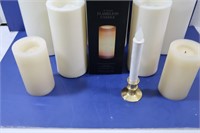White Candles-Battery Operated