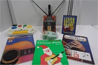 Danelectro Guitar Pedal, Music Stand & Music Books