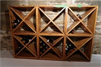 Wood Wine Rack-60"x42"(no contents)