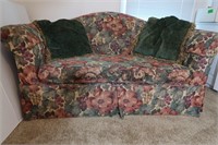 Love Seat & Throw Pillows-65x36x34"