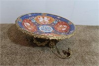 Handmade Oriental Bowl w/Stand