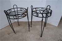 2 Metal Plant Stands-10"x13'H