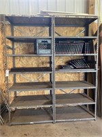 (2)) Metal Garage Shelves, NO CONTENTS