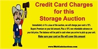 Credit Card Info for Storage Auctions