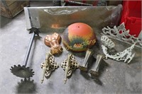 Metal Home Decor Lot- Candle Holders,Wall Art,