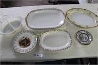 Serving Tray And Plate Lot Royal Douton, Edwin M.