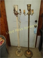 2pc Vintage & Antique Floor Lamps