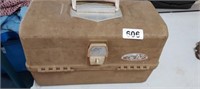 VINTAGE OLD PAL TACKLE BOX WITH TACKLE
