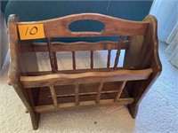 SOLID MAPLE MAGAZINE RACK