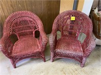 2 WICKER CHAIRS