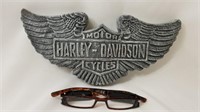 Harley Davidson Concrete Plaque - Heavy