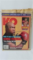 George Foreman Autographed KO Magazine