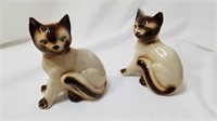 2 Siamese Cats Brazilian Porcelain