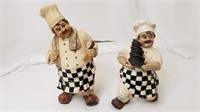 2 Chefs w Plates & Shovel