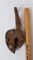 Vintage Hoist Clamp - Heavy Iron Piece 12"