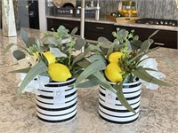 2PC FLORAL GREENERY