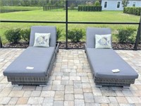 OUTDOOR WICKER LOUNGE CHAIRS