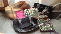 assorted purses