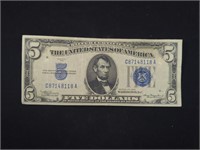 US $5 SILVER CERTIFICATE, SERIES 1934