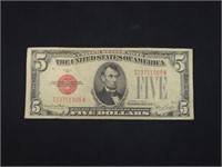 $5 US NOTE,  SERIES 1928 F