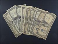 (14) US $1 SILVER CERTIFICATES, SERIES 1935