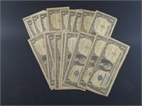 (20) US $1 SILVER CERTIFICATES,  SERIES 1957