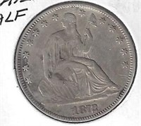 1872 SEATED HALF DOLLAR