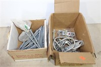 VARIOUS SCREWS, BOLTS AND SAW BLADES