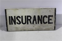 HAND PAINTED INSURANCE SIGN