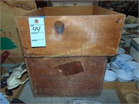 GOLDEN EAGLE SYRUP ALTON IL WOODEN BOX