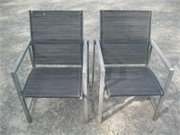 PAIR OF MODERN PATIO CHAIRS