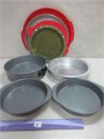 NICE LOT OF METAL CAKE PANS