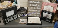 Picture frames and signs