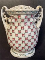 Porcelain Austrian Two Piece Flower Vase